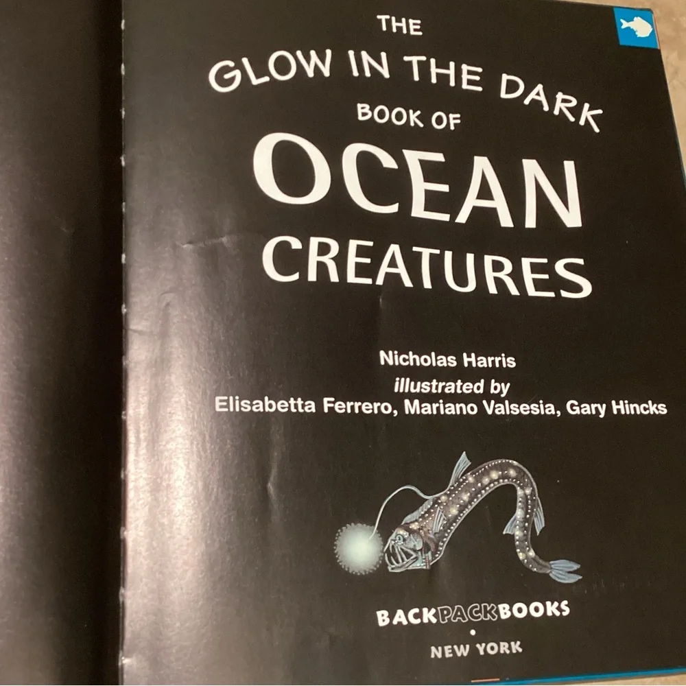 The Glow in the Dark Book of Ocean Creatures by Nicholas Harris - Picture 4 of 7
